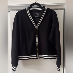 Black Striped Women's Jacket